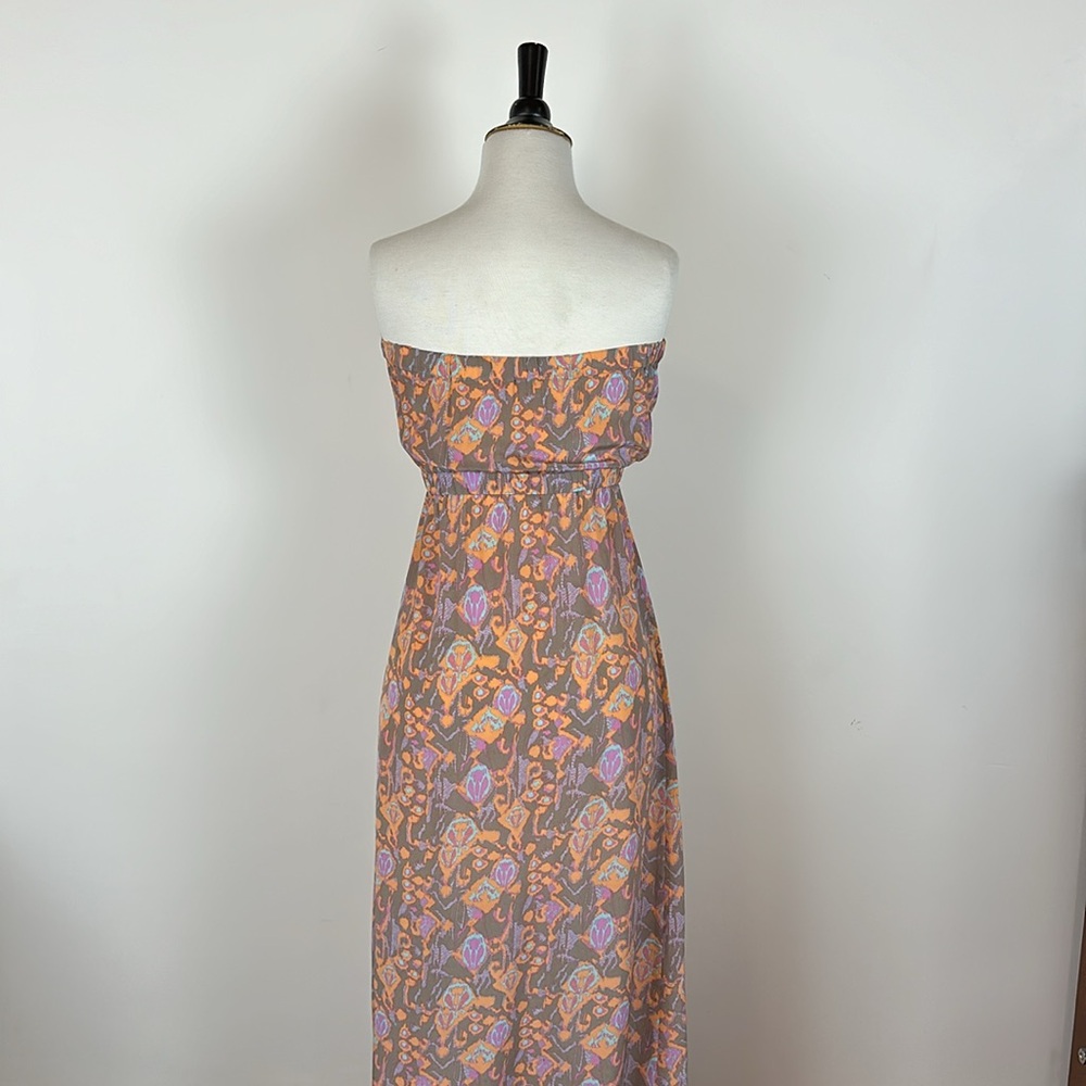 Twelfth Street by Cynthia Vincent for Piperlime silk strapless maxi dress 6 - Picture 2 of 5